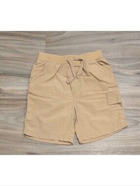 Jumping Beans Boys Khaki Cargo Shorts Size 4T Drawstring Waist Casual Shorts